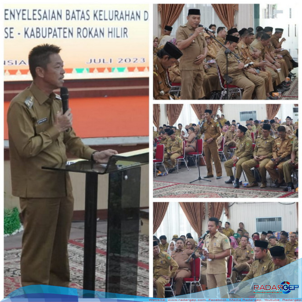 Razor Bersama Lurah dan Penghulu, Bupati Rohil Ultimatum Oktober Tapal Batas Tuntas