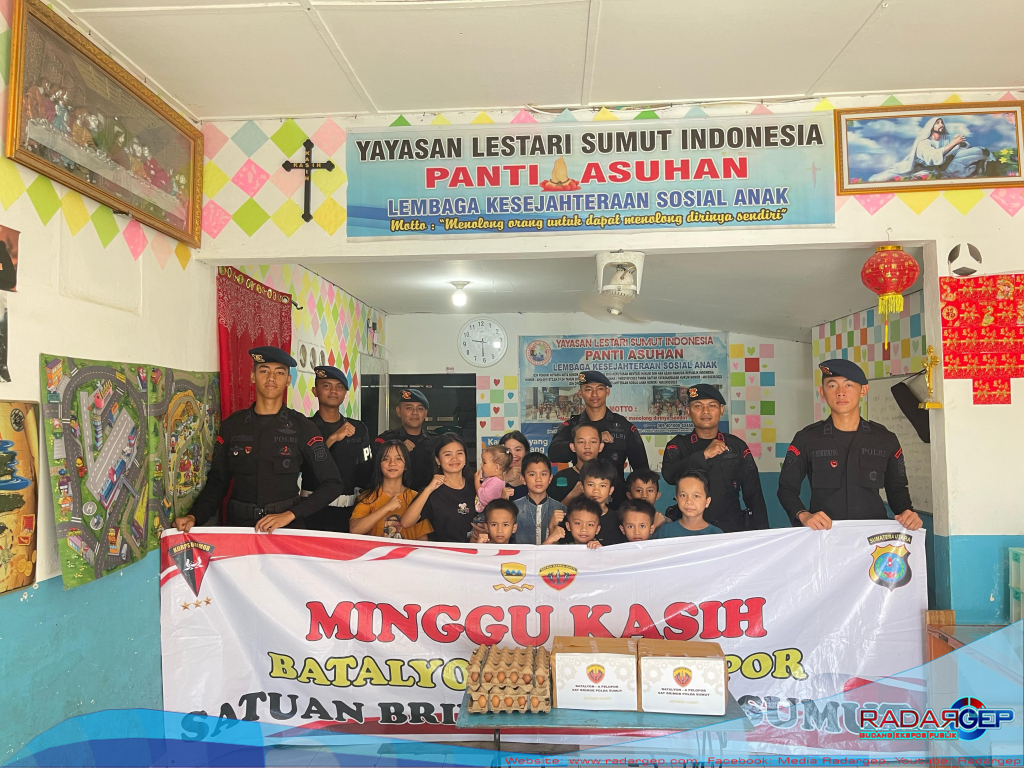 Brimob Polda Sumut Hadirkan Kasih di Tengah Masyarakat