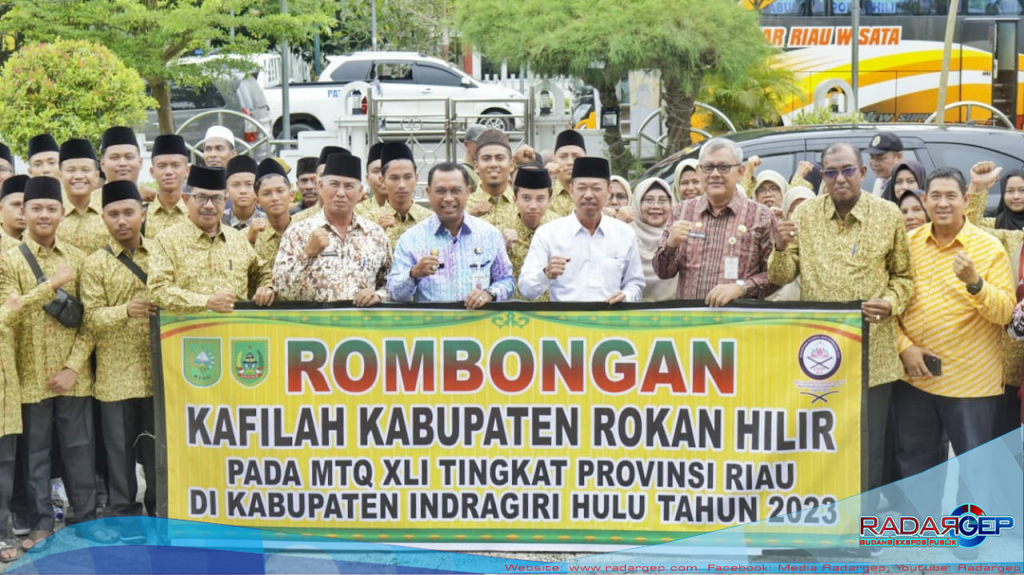 Bupati Lepas Kafilah Rohil Ikuti MTQ Tingkat Provinsi Riau