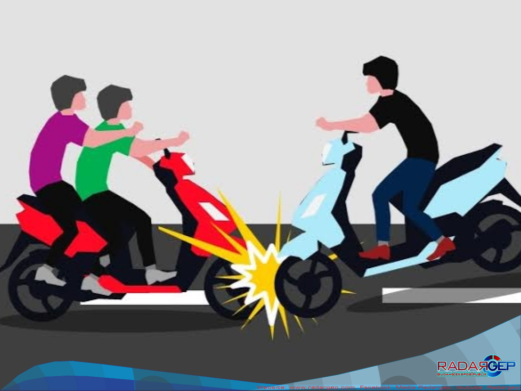 Lakalantas Sepeda Motor Revo VS Revo Fit, Korban Alami Koma
