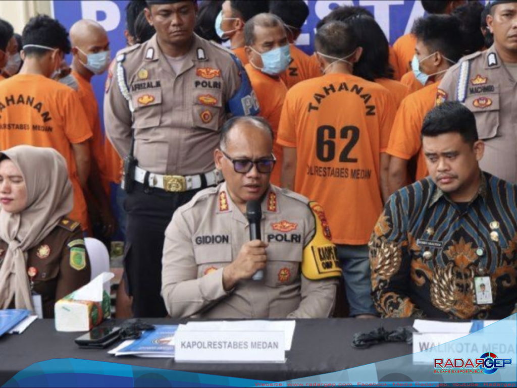 Sepanjang Januari 2025, Polrestabes Medan Ungkap 45 Kasus Narkoba