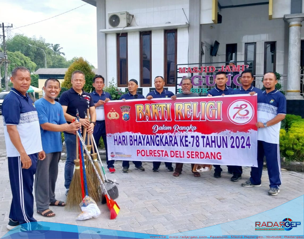 Menyambut Hari Bhayangkara Ke 78, Polresta Deli Serdang Lakukan Bhakti Religi