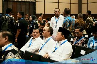 Pj Bupati Kampar Hadiri Rakernas XV Tahun 2023 Dan APKASI Otonomi Expo 2023 Di Tangerang Banten