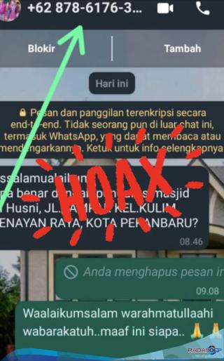 Penipuan Catut Nama Istri Pj Wali Kota Beri Bantuan Ke Masjid
