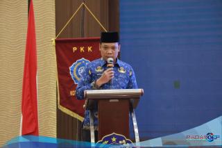 Pj Wali Kota Buka Rakorda TP PKK Pekanbaru