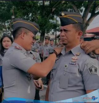 Karutan Kelas I Medan Terima Tanda Penyematan Kenaikan Pangkat