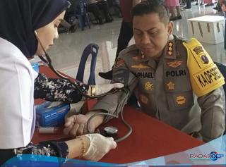 Sambut Hari Bhayangkara ke 78, Polresta Deli Serdang Adakan Bakti Kesehatan Donor Darah