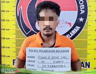 Sat Narkoba Polres Pelabuhan Belawan Tangkap Pengedar Narkotika di Tanjung Mulia
