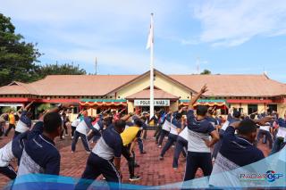 Polres Nias Gelar Olah Raga Bersama