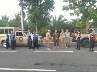 Patroli Gabungan Sat Samapta Polres Langkat, Dishub, dan Satpol PP Kabupaten Langkat Patroli Asmara Subuh di Hari ke-10 Ramadan
