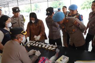 Bid Propam Polda Sumut bersama Sie Propam Polresta Deli Serdang Gelar Gaktiblin di Polresta Deli Serdang
