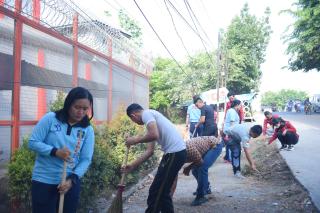 HUT Pengayoman Ke-79, Rutan Kelas I Labuhhan Deli Gelar Gotong Royong
