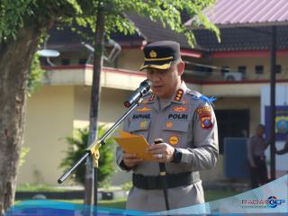 Polresta Deli Serdang laksanakan Apel Gelar Pasukan Operasi Patuh Toba 2024