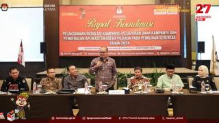 KPU Sumut Gelar Rakor Penguatan Pengawasan Internal dan Kode Etik Perilaku Penyelenggara
