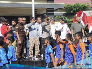 HUT Bhayangkara Ke 78, Polres Sergai Gelar Turnamen Bola Kaki