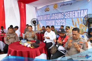 Polres Pelabuhan Belawan Laksanakan Panen Raya Jagung Program Ketahanan Pangan