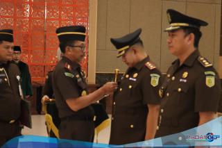 Kajati Riau Lantik Pejabat Eselon II di Wilayah Hukum Kejaksaan Tinggi Riau