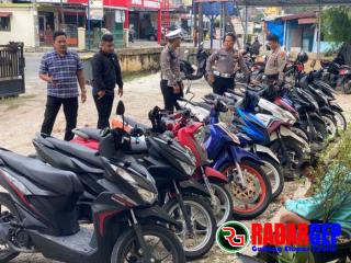 Patroli Subuh, 14 Motor Diamankan Satlantas Polresta Pekanbaru