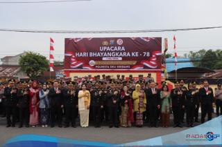 Polres Deli Serdang Upacara Peringatan HUT Bhayangkara Ke-78 Tahun 2024