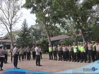 Kapolres Langkat Pimpin Apel Personil Pengamanan Terakhir Pleno