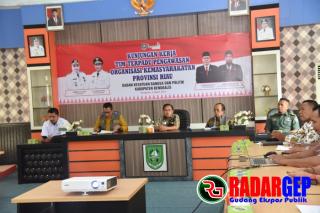Bakesbangpol Bengkalis Terima Kunjungan Kerja Tim Terpadu Pengawasan Organisasi Kemasyarakatan Provinsi Riau