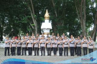 Hari Bhayangkara Ke-78 Wakapolres Langkat Pimpin Upacara Ziarah Makam Pahlawan