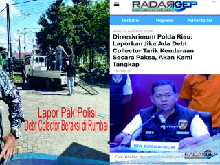 Lapor Pak Polisi! Debt Colector Beraksi di Rumbai, 5 Menit Berhasil Gasak Motor Warga