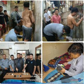 Tudingan Jual Beli Kamar, KPR Rutan Kelas 1 Labuhan Deli Lakukan Razia