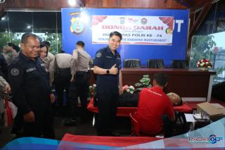 Sambut HUT ke-74, Humas Polda Sumut Gelar Donor Darah Serentak Wujud Kepedulian untuk Sesama