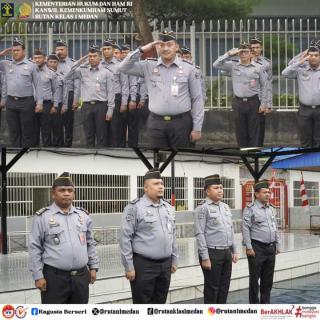 Rutan Kelas I Medan Menggelar Upacara Dalam Memperingati Hari Kesaktian Pancasila
