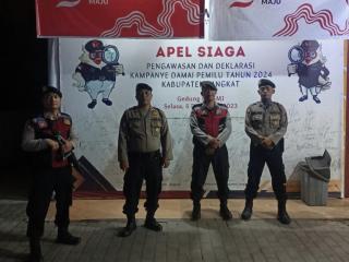 Jelang Pemilu 2024,Sat Samapta Polres Langkat Patroli Ke Kantor KPU Kabupaten Langkat