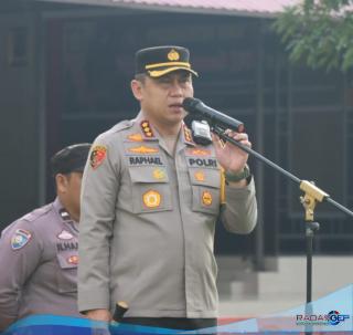 Polresta Deli Serdang Laksanakan Tes Urin Mendadak Usai Apel Pagi
