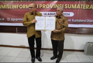 KPU Sumut MOU Keterbukaan Informasi Publik dengan KIP Sumut