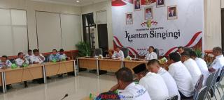 Hari Pertama Menjabat, Pjs Bupati Sri Sardono Silaturahmi Dengan Pejabat Kuansing