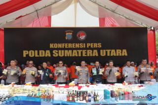 Aksi Masif Polda Sumut Berantas Narkoba, 2.373 Kasus Terungkap Sejak Awal 2025