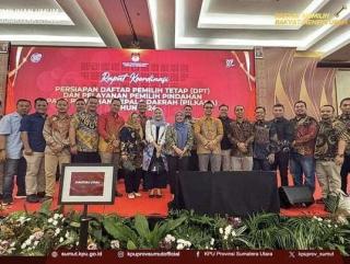 KPU Provinsi Sumut Hadiri Rakor Persiapan DPT dan Pelayanan Pemilih Pindahan Pilkada Tahun 2024