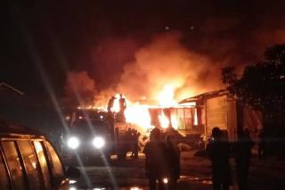 Polisi Selidiki Motif Pembakaran 204 Kios TPO di Tanjungbalai