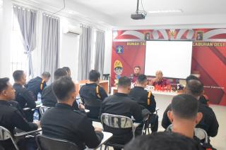 Rutan Kelas I Labuhan Deli Gelar Rapat Koordinasi Jajaran Pengamanan