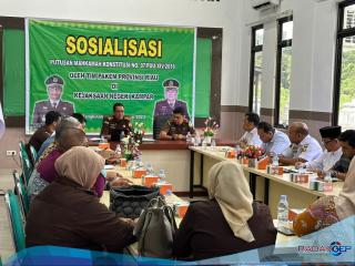 Kejati Riau Gelar Sosialisasi Putusan Mahkamah Konstitusi Nomor 97/PUU-XIV/2016
