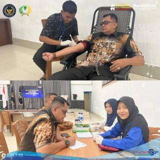 Lapas Binjai Gelar Donor Darah, Peringati Hari Bakti Kemenkumham ke-61