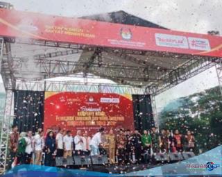 KPU Sumut Gelar Deklarasi Kampanye Damai di Lapangan Benteng