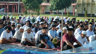 Brimob Polda Sumut Rayakan Hari Raya Bersama Masyarakat dan Siapkan Penyembelihan Hewan Kurban