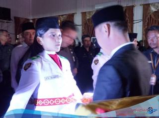 Bupati Rohil Kukuhkan Pasukan Pengibaran Bendera Pusaka